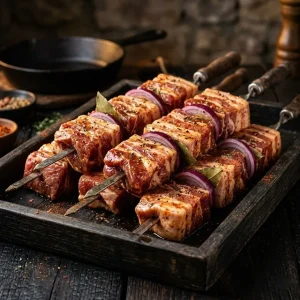 Маринованный шашлык — свиные края